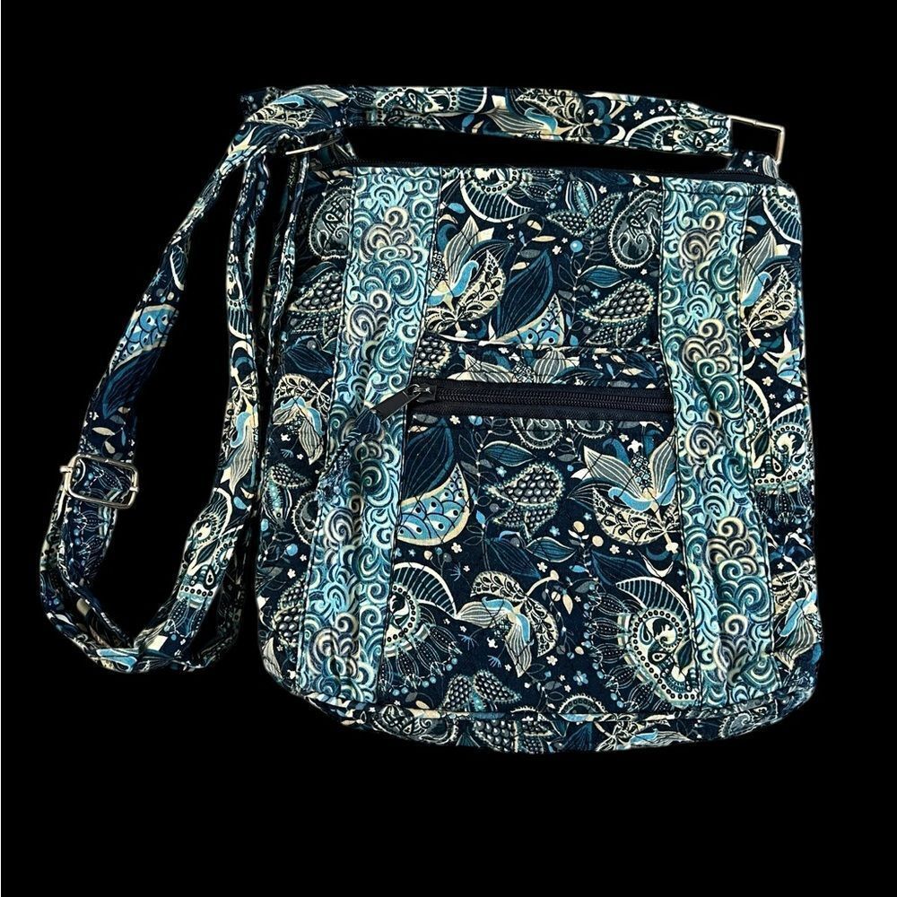 Mary Maxim Stylish Blue Patterned Women's Bag